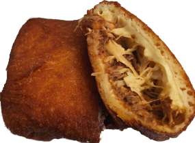 Gefüllte Pulled Pork Langos