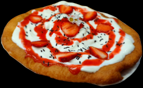 Erdbeer Lángos