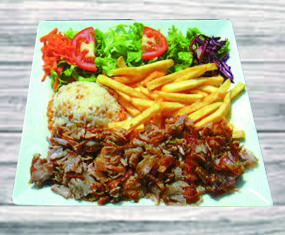 Assiette doner Kebab