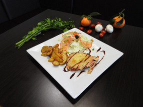 Escalope de poulet - Gratinée à l'emmental 