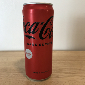 Coca cola sans sucre 33cl.