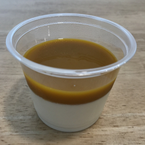 Panna cotta coulis de mangue