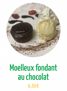 Moelleux au chocolat surgelé