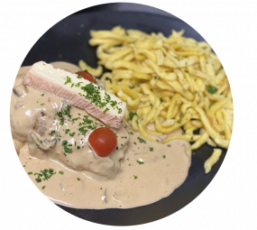 Cordon bleu de poulet au munster 