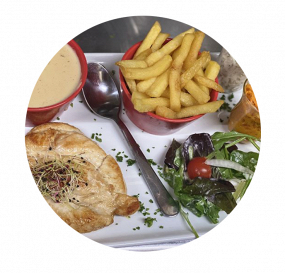 Escalope de poulet à la crème 