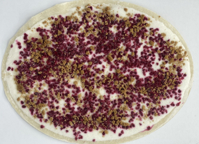 Tarte Flambée framboise spéculos 
