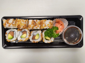 Crispy Oignons Saumon Avocat Mayonnaise