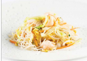 128 Noodles con gamberi