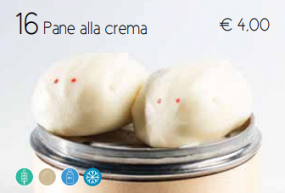 16 Pane Cinese alla Crema