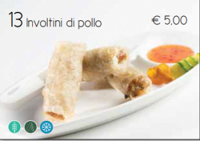13 Involtini di pollo