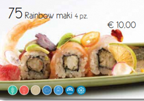 75 Rainbow maki 8 pz.