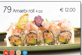 79 Amaebi roll 8 pz.