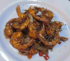 425 GAMBERI* SALE E PEPE