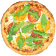 55. Tomaten-Ruccola-Pizza