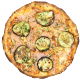 40. Lachs-Zucchini-Pizza