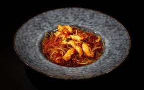 311. Spaghetti di soia con carne piccante