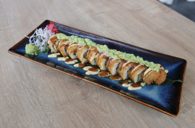 Sake Tempura Roll