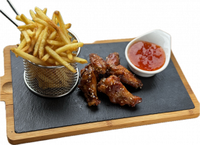 Aripioare in sos de miere si susan