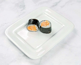 214.  Lax Teriyaki Spicy hosomaki 6ST.