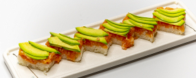 110. Sake Avocado Oshizushi