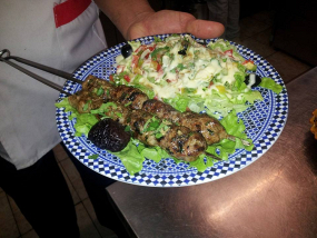 Grillade brochettes d'agneau