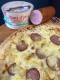 Pizza aux Mont d'Or et Saucisses de Morteau 40cm