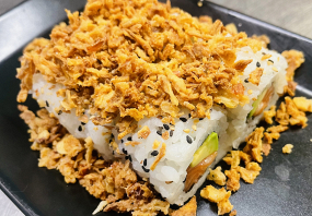 43- California Oignon Frits : Avocat Saumon