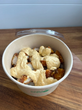 Menu poulet krousty +entrée ou dessert +boisson 