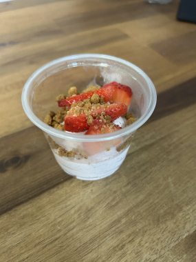 Mousse de fraises spéculos 
