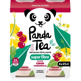 Panda Tea saveur cerise camomille   (25cl)