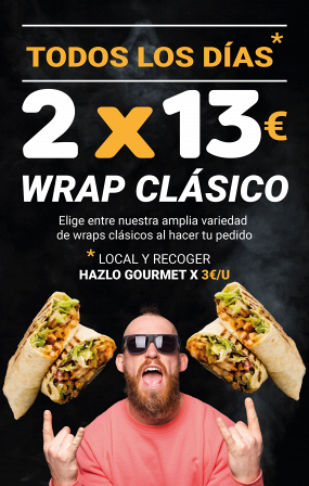 2X14€ Wrap clásico