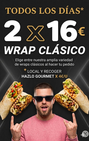 2X16€ Wrap clásico