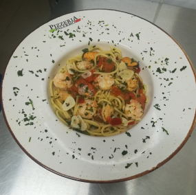 SPAGHETTI Z KREWETKAMI