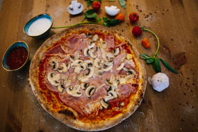 PIZZA PROSCIUTTO FUNGHI