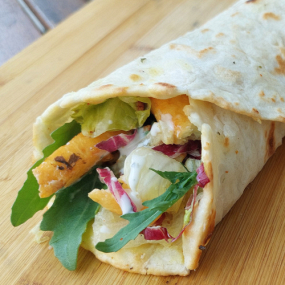 15 Naan-Wrap Halloumi