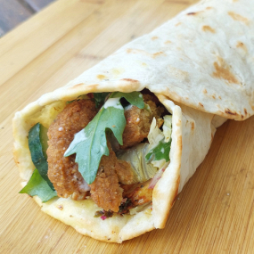 17 Naan-Wrap Falafel