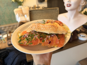 Broodje gerookte zalm