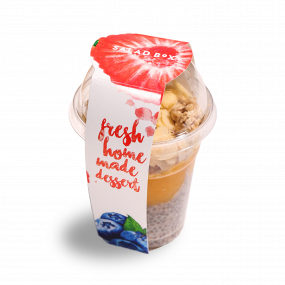 CHIAPUDDING MIT PFIRSICHPÜREE 