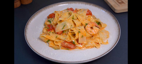 Paste cu creveti -710 kcal / 450 gr.