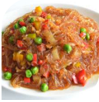 171Spaghetti di soia con carne piccante🌶️