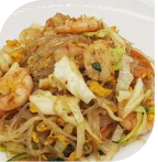 173 Spaghetti di soia con gamberi