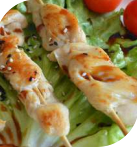 217 Spiedini di pollo alla griglia e salsa teriyaki