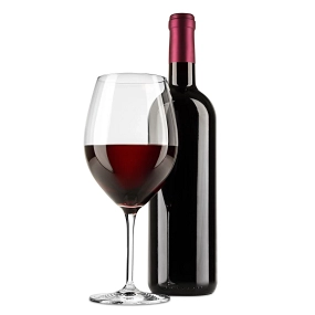 Bouteille de Vin Rouge