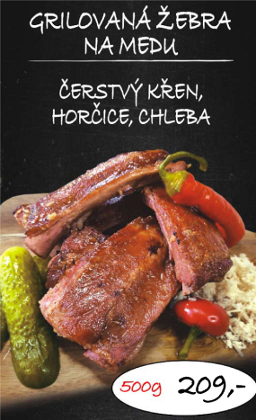 GRILOVANÁ ŽEBRA NA MEDU 