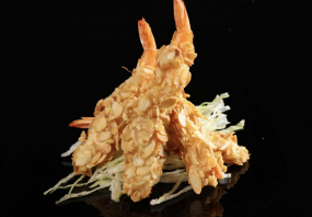 502 Tempura di gamberoni con le mandorle