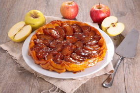 Tarte tatin, crème fraîche