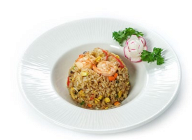 102. Riso con frutti di  mare alla piastra 