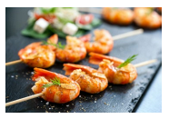 134. Spiedini di gamberi 