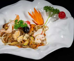 -Spaghetti di Soia con Gamberi