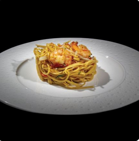 Spaghetti Cinesi con Pesce e Verdure